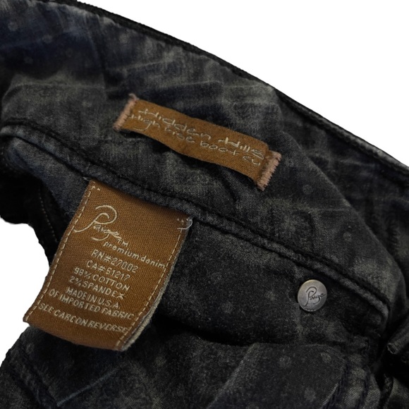 Paige Hidden Hills Bootcut Mid Rise Denim Blue Wash Jeans Size 31 - Picture 7 of 9